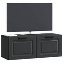 Væghængt TV-skab Sort 78,5 x 31 x 30 cm Konstrueret træ