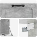 Væghængt TV-skab Betongrå 78,5 x 31 x 30 cm Konstrueret træ