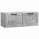 Væghængt TV-skab Betongrå 78,5 x 31 x 30 cm Konstrueret træ