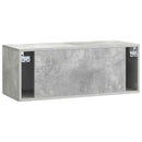 Væghængt TV-skab Betongrå 78,5 x 31 x 30 cm Konstrueret træ