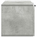 Væghængt TV-skab Betongrå 78,5 x 31 x 30 cm Konstrueret træ