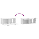 Væghængt TV-skab Vægmonteret Hvid højglans 78,5 x 31 x 30 cm