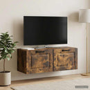 Væghængt TV-skab Røget eg 78,5 x 31 x 30 cm Konstrueret træ