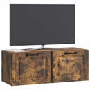Væghængt TV-skab Røget eg 78,5 x 31 x 30 cm Konstrueret træ