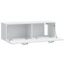 Væghængt TV-skab Hvid 98 x 31 x 30 cm Konstrueret træ