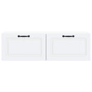 Væghængt TV-skab Hvid 98 x 31 x 30 cm Konstrueret træ