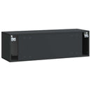 Væghængt TV-skab Sort 98 x 31 x 30 cm Konstrueret træ