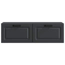 Væghængt TV-skab Sort 98 x 31 x 30 cm Konstrueret træ