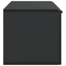Væghængt TV-skab Sort 98 x 31 x 30 cm Konstrueret træ