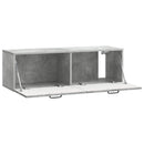 Væghængt TV-skab Betongrå 98 x 31 x 30 cm Konstrueret træ