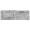 Væghængt TV-skab Betongrå 98 x 31 x 30 cm Konstrueret træ