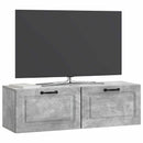 Væghængt TV-skab Betongrå 98 x 31 x 30 cm Konstrueret træ