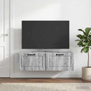 Væghængt TV-skab Grå sonoma-eg 98 x 31 x 30 cm Konstrueret træ