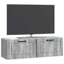 Væghængt TV-skab Grå sonoma-eg 98 x 31 x 30 cm Konstrueret træ