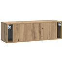 Væghængt TV-skab Artisan-eg 98 x 31 x 30 cm Konstrueret træ