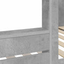 Køjeseng til Børn Beton Grå 75 x 190 cm Konstrueret træ