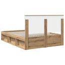 Sengestel med skuffe Artisan eg 150 x 200 cm Massiv fyrretræ