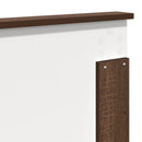 Sengestel med hovedgærde Brun eg 140 x 200 cm Massiv fyrretræ