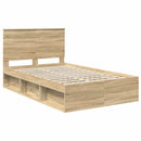 Sengestel med hovedgærde Sonoma 120 x 190 cm Massiv fyrretræ