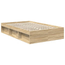 Sengestel med hovedgærde Sonoma 120 x 190 cm Massiv fyrretræ