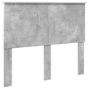 Sengestel med hovedgærde Beton 120 x 190 cm Massiv fyrretræ
