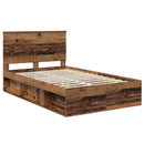 Sengestel Gammelt træ 120 x 190 cm Massiv fyrretræ