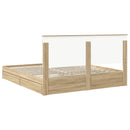 Opbevaringsseng Sonoma eg 180 x 200 cm Konstrueret træ