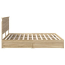 Opbevaringsseng Sonoma eg 180 x 200 cm Konstrueret træ