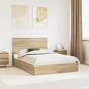 Opbevaringsseng Sonoma eg 160 x 200 cm Konstrueret træ