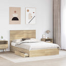 Opbevaringsseng Sonoma eg 160 x 200 cm Konstrueret træ