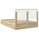 Opbevaringsseng Sonoma eg 160 x 200 cm Konstrueret træ