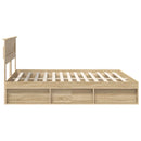Sengestel med hovedgærde Sonoma 200 x 200 cm Massiv fyrretræ