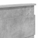Sengestel med hovedgærde Beton 140 x 200 cm Massiv fyrretræ