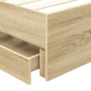 Sengestel med skuffe Sonoma eg 100 x 200 cm Ingeniørtræ