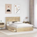 Opbevaringsseng Sonoma eg 160 x 200 cm Konstrueret træ