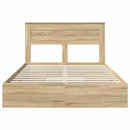 Opbevaringsseng Sonoma eg 140 x 200 cm Konstrueret træ