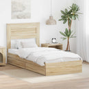 Opbevaringsseng Sonoma eg 90 x 190 cm Konstrueret træ