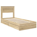 Opbevaringsseng Sonoma eg 90 x 190 cm Konstrueret træ