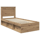 Sengestel med hovedgærde Artisan eg 75 x 190 cm Massiv fyrretræ