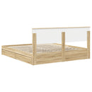 Opbevaringsseng Sonoma eg 180 x 200 cm Konstrueret træ