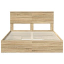 Opbevaringsseng Sonoma eg 140 x 200 cm Konstrueret træ
