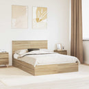 Opbevaringsseng Sonoma eg 135 x 190 cm Konstrueret træ