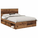Sengestel Gammelt træ 140 x 190 cm Massiv fyrretræ