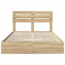 Opbevaringsseng Sonoma eg 140 x 200 cm Konstrueret træ