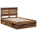 Sengestel Gammelt træ 120 x 200 cm Massiv fyrretræ