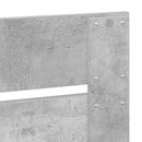 Sengestel med hovedgærde Beton Grå 90 x 190 cm Massiv fyrretræ