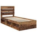 Sengestel Gammelt træ 90 x 190 cm Massiv fyrretræ