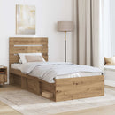 Sengestel med hovedgærde Artisan eg 90 x 190 cm Massiv fyrretræ