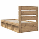 Sengestel med hovedgærde Artisan eg 90 x 190 cm Massiv fyrretræ