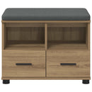 Hallbænk Artisan Eg 60 x 38 x 46 cm Kunstigt træ og stof